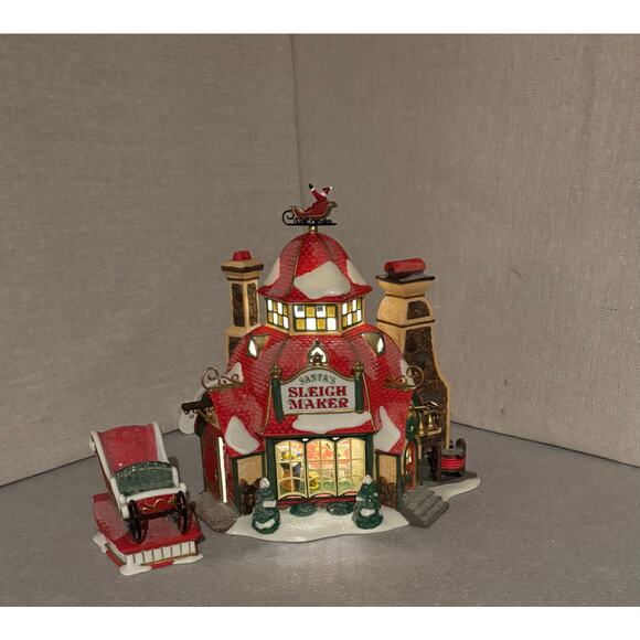 Dept 56 North Pole Series – Santa’s Sleigh Maker #56.56950 Limited Edition - Picture 1 of 13